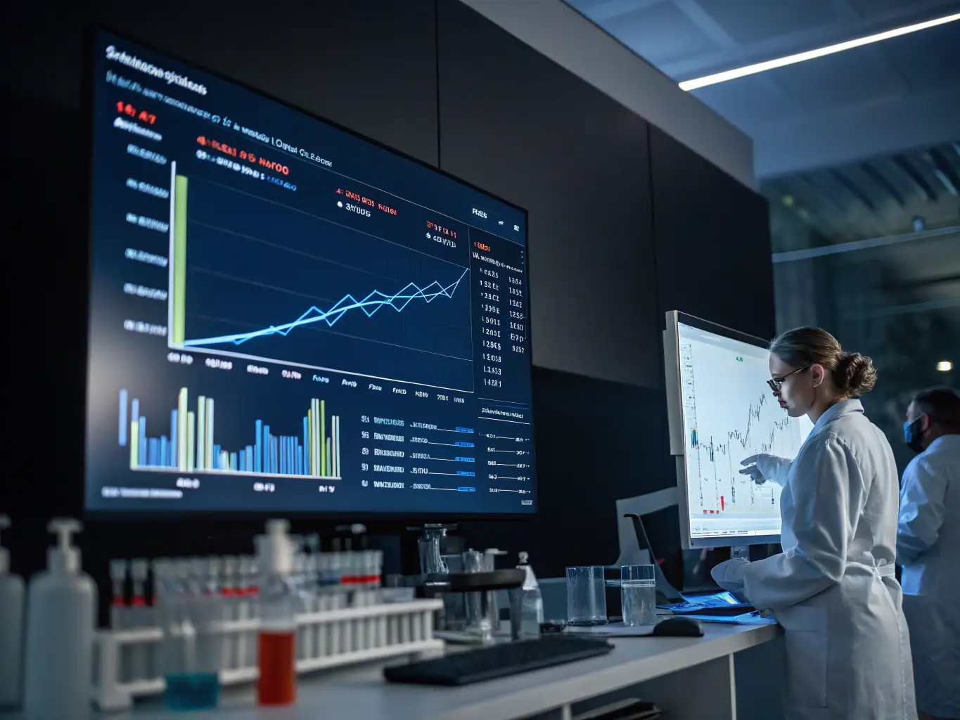 A slide presentation from a recent oncology conference, featuring a graph illustrating treatment efficacy, with the conference logo subtly displayed in the corner.